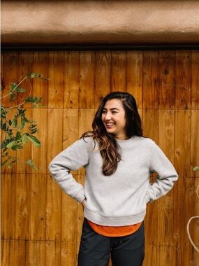 Topo Designs Global Wool Crewneck Sweater - Women's - size small - olive green